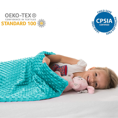 Super Soft 5 Lbs Weighted Blanket for Kids with Removable Cover - 36" x 48" Children Heavy Blanket for Girls and Boys Between 40-60 lbs - Kids Weighted Blankets - Hazli Collection 