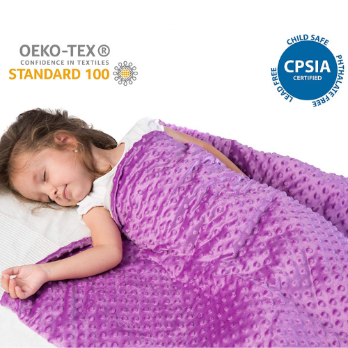 Super Soft 5 Lbs Weighted Blanket for Kids with Removable Cover - 36" x 48" Children Heavy Blanket for Girls Between 40-60 lbs - Kids Weighted Blankets - Hazli Collection 