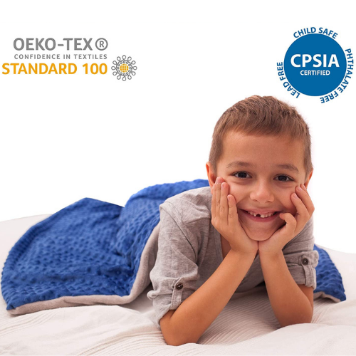 7 Lbs Weighted Blanket for Kids with Removable Cover - 41" x 60" - Hazli Collection 