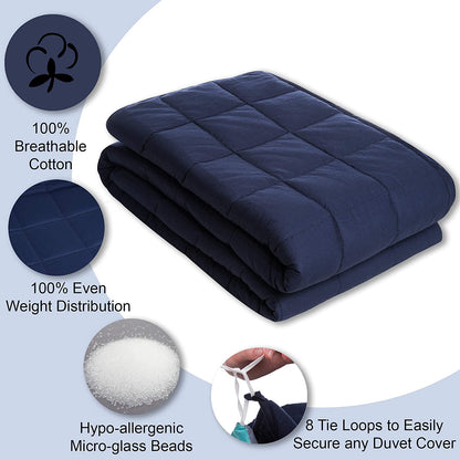 Supersoft 10 lbs Weighted Blanket for Kids and Teens - 48" x 72" Twin Size Sensory Weighted Blanket for a Child Between 90-110 lbs - Children Heavy Blanket - Kids Blankets - Hazli Collection 