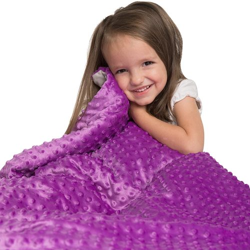 Super Soft 5 Lbs Weighted Blanket for Kids with Removable Cover - 36" x 48" Children Heavy Blanket for Girls Between 40-60 lbs - Kids Weighted Blankets - Hazli Collection 